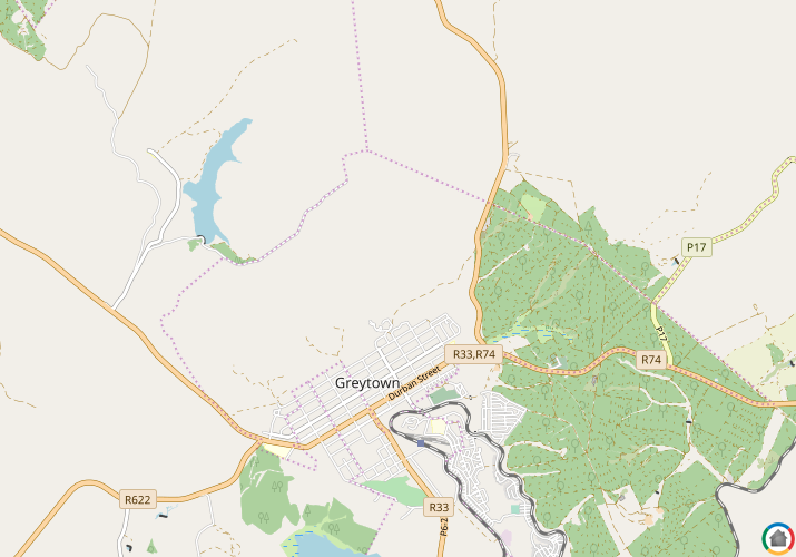 Map location of Greytown